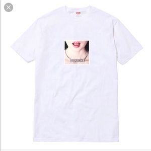 Supreme necklace tee shirt white